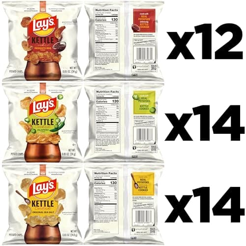 Miniatura de Lay's Kettle Cooked Papas Surtidas, 0.85 oz (Paquete de 40) 3