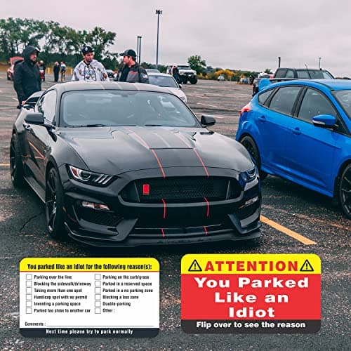 PARTH iMPEX You Parked Like an Idiot Business Cards (Pack of 100) Bad Parking Cards 3.5"x2" Multi Reasons Violation stocking stuffers for adults thumbnail 6