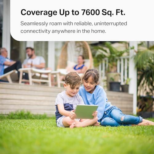 TP-Link Deco 7 Pro BE63 Tri-Band WiFi 7 BE10000 Whole Home Mesh System - 6-Stream 10 Gbps, 4x2.5G Ports Wired Backhaul, 4X Smart Internal Antennas, VPN, HomeShield, Free Expert Sup thumbnail 6