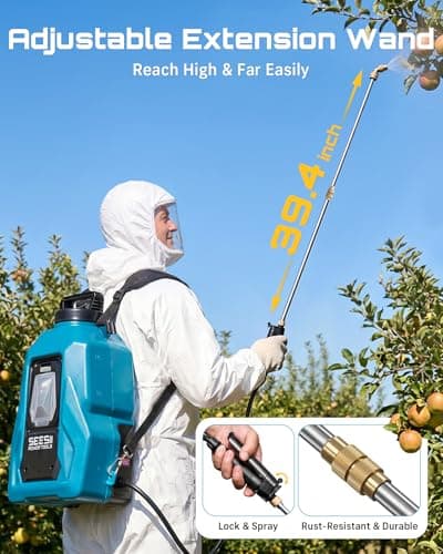 Miniatura de Fumigador de Mochila SEESII Eléctrico 5 Gal. Antifugas con 2 Baterías 6