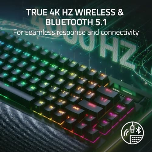 Miniatura de Teclado Gaming Inalámbrico Razer BlackWidow V4 Pro 75% con Switches Naranja 2