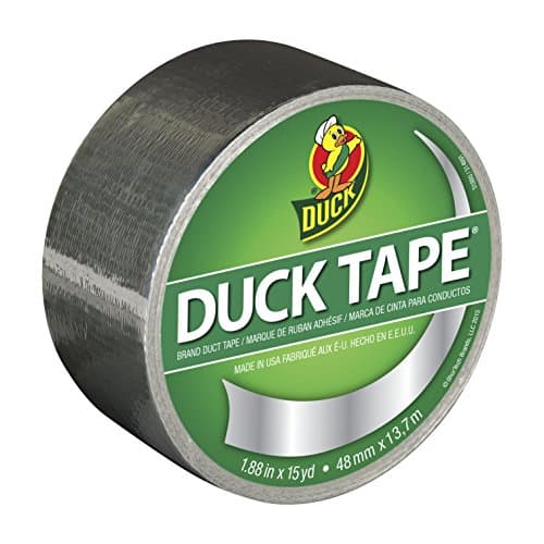 Cinta Adhesiva Metálica Duck Brand 283713, Rollo Individual, 1.88 pulgadas x 15 yardas, Cromo