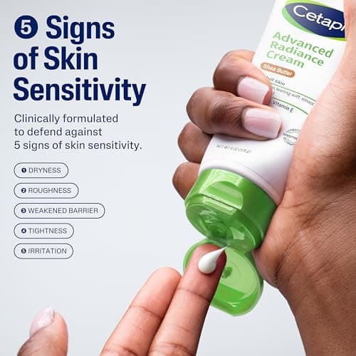 Cetaphil Advanced Radiance Cream with Shea Butter, 6 oz, For Dry, Dull Skin, More Radiant Skin, 48 Hour Hydration, All Skin Tones & Types, Hypoallergenic, Fragrance Free thumbnail 2