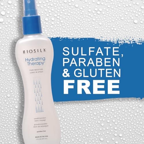 BioSilk Hydrating Therapy Pure Moisture, Leave-In Hair Spray for Frizz Control & Hydration, Adds Shine, Replenishes Hair Moisture, Sulfate-Free, Paraben-Free, Cruelty-Free, 7 Oz thumbnail 4