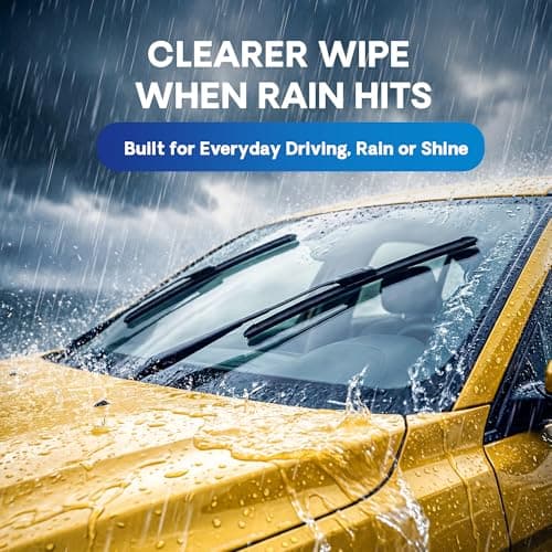 5 PLUS 26" and 20" Windshield Wiper Blades(Pack Of 2), All-Season Performance Automotive Replacement Windshield Wiper Blades for My Car thumbnail 4