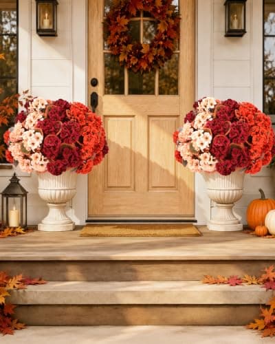 Miniatura de Geranios Falsos LAOWUJA de Otoño para Exterior (6 Manojos) 2