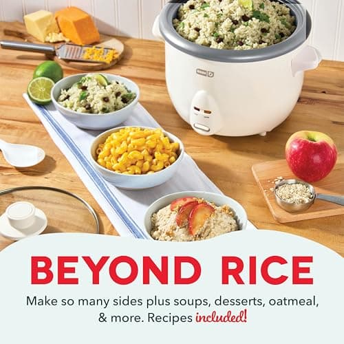 Dash Family Sized Rice Cooker - Large-Capacity Rice Cooker - Features Ceramic, Nonstick Surface & Keep Warm Function - Great for Convenient Meal Prep & Family Meals - 20 Cups Cooke thumbnail 3