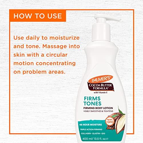 Palmer's Cocoa Butter Formula Skin Firming Body Lotion, Toning & Tightening Cream with Q10, Collagen & Elastin, Pump Bottle, 13.5 Oz. thumbnail 8