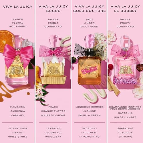 Juicy Couture Viva La Juicy Eau De Parfum, Women's Perfume with Notes of Mandarin, Gardenia & Caramel, Gift for Her, Floral & Sweet, EDP Spray thumbnail 8