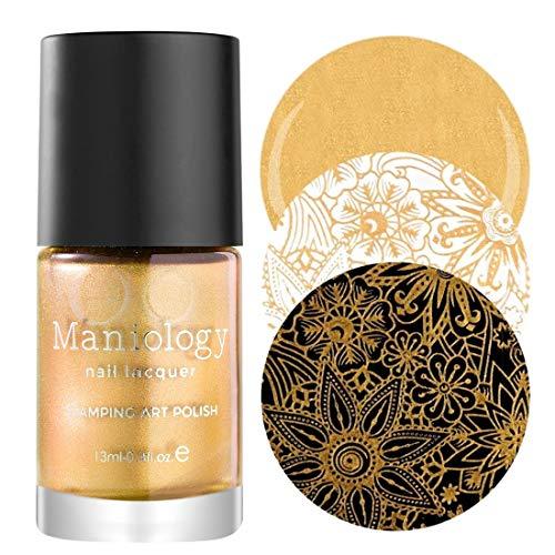 Maniology Essentials Primary Stamping Polish Set | 6-Piece Basic Nail Art Colors Collection (Silver, Gold, Dark Blue, Red, White, Black) – 13ml Bottles for Creative Nail Art Design thumbnail 3
