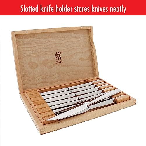 Miniatura de Zwilling Ultra-Sharp Steak Knives Set of 8 with Wood Gift Box 9