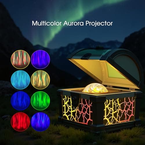 L LOHAS LED Galaxy Projector Night Light, Galaxy & Northern Lights Effect