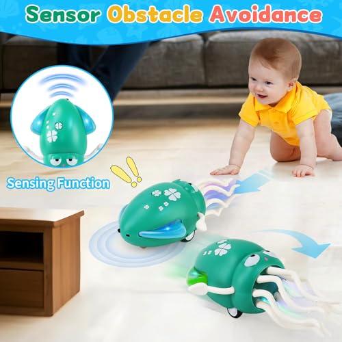 Miniatura de LZZAPJ Electric Dancing Octopus Light Music Suitable for 12-18 Months Old Baby Toys, Kid Crawling Squid Toys Suitable for Toddler Tummy Time, Birthday for 1 2 3 4 5 6 Year Old Boy  2