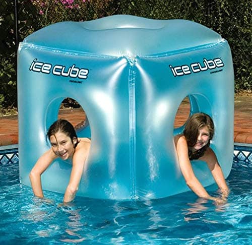 SWIMLINE | Giant Inflatable Pool Island Float for Kids | 49" | Ice Cube