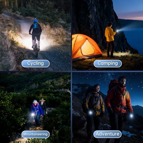 TrixHub Rechargeable LED Flashlights High Lumens 2Pack, Super Bright Zoomable Handheld Flash Light with LCD Digital Display, Powerful Emergency Linternas, Waterproof, Long Lasting, thumbnail 9