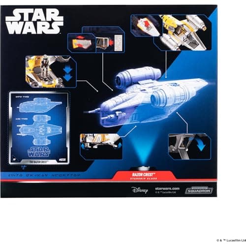 Star Wars™ Micro Galaxy Squadron Razor Crest - 7-inch Vehicle with 1-Inch Micro Figure Accessory thumbnail 6
