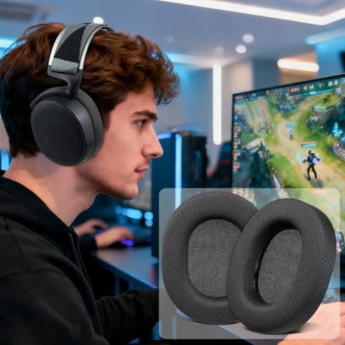 Miniatura de SOULWIT Earpads for SteelSeries Arctis 7/9/5/3/1 (Not Fit Nova) - Black 5