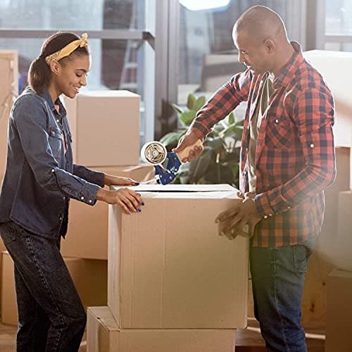 Amazon Basics Packing Tape, Strong & Durable for Moving, Storage, Shipping, Mailing and Sealing, Crystal Clear, 1.88" x 109 Yards, 6-Pack thumbnail 9