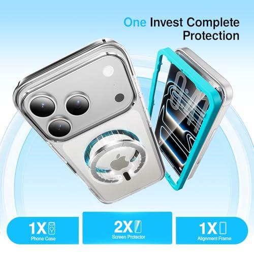 Miniatura de Funda Magnética MagSafe SMARTDEVIL para iPhone 17 Pro Max, Antigolpes Transparente con 2 Micas y Antiamarilleo - Negro 2