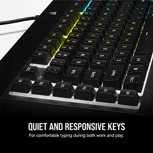 Corsair K55 RGB PRO Membrane Wired Gaming Keyboard – IP42 Dust and Spill-Resistant – 6 Macro Keys with Elgato Integration – iCUE Compatible – QWERTY NA – PC, Mac, Xbox – Black thumbnail 6