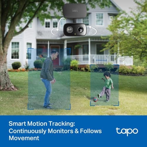 Tapo 2K Indoor/Outdoor Pan/Tilt Wired Security Camera - Baby Monitoring, Person & Baby Cry Detection, 360° Motion Tracking, Color Night Vision, Subscription-Free Local Storage or O thumbnail 7