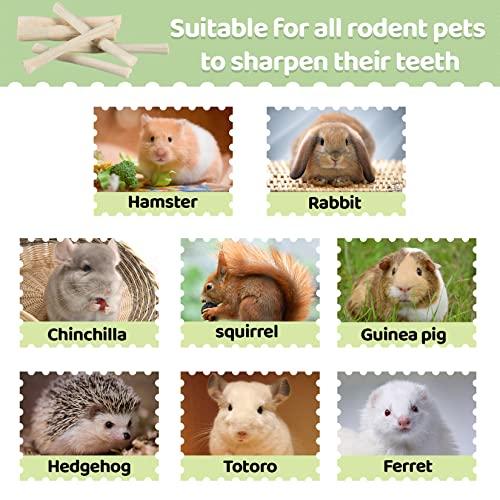 Sukh Sweet Bamboo Chew-Sticks - Natural Rabbit Bamboo Sticks Small Animal Chew Toy