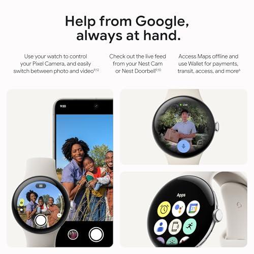Miniatura de Google Pixel Watch 3 (45mm) 2024: Smartwatch Android con Fitbit y 24 Horas de Batería 9