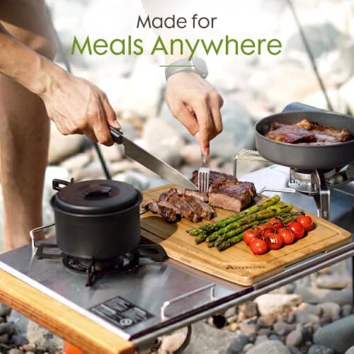 Miniatura de Tabla de Cortar Grande de Bambú Astercook para Cocina 6
