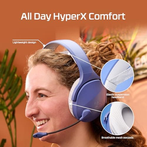 Miniatura de HyperX Cloud Jet – Dual Wireless Gaming Headset, 2.4GHz dongle, Bluetooth 5.3, PC, PS5, Mobile, USB-A – Light Blue 6