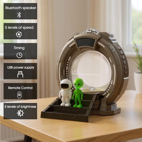 L LOHAS LED Galaxy Projector Night Light, Space Portal Night Light
