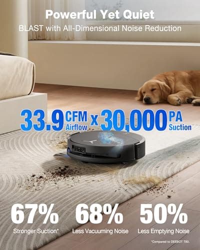 ECOVACS DEEBOT T90 PRO Omni Robot Aspiradora y Trapeador, Succión Potente de 30000Pa