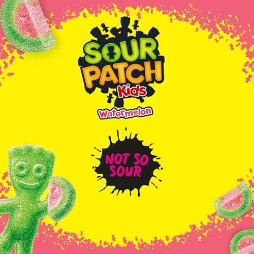 (S&S) SOUR PATCH KIDS Watermelon Soft & Chewy Gummy Candy, Family Size, 1.8 lb thumbnail 6