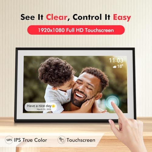 Digital Picture Frame, Frameo 15.6'' Digital Photo Frame WiFi Large Display thumbnail 5