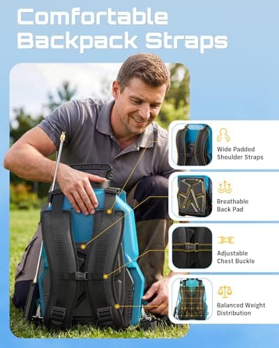 Miniatura de Fumigador de Mochila SEESII Eléctrico 5 Gal. Antifugas con 2 Baterías 7