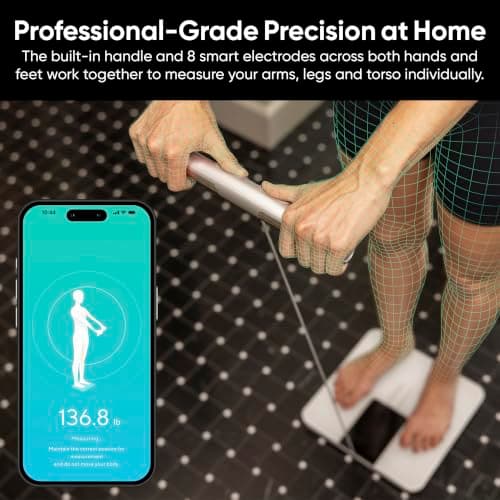 Báscula Inteligente Wyze BodyScan con Mango, Bluetooth, 400 lbs, Negro
