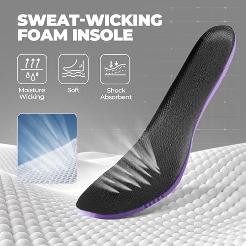 ALLSWIFIT Men's Cushion Lightweight Walking Running Shoes Tennis Non-Slip Comfortable Jogging Workout Gym Athletic Breathable ActiveAiry Fashion Sneakers,Size 9,Black,AMUMRS2513