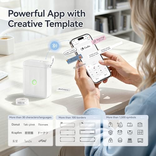 Mini Etiquetadora Térmica NIIMBOT D110 Mejorada con Bluetooth