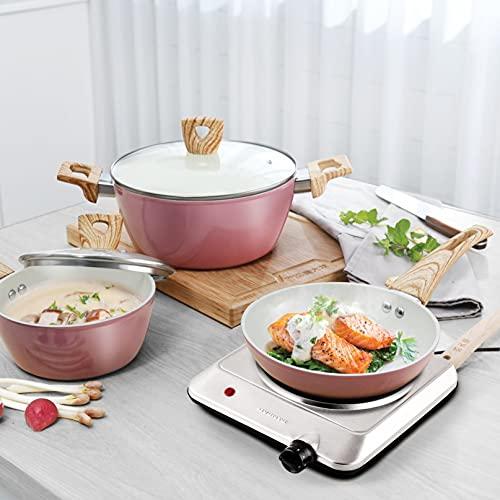 Quemador Individual Infrarrojo OVENTE 1000W - Placa Eléctrica Vidrio Cerámico