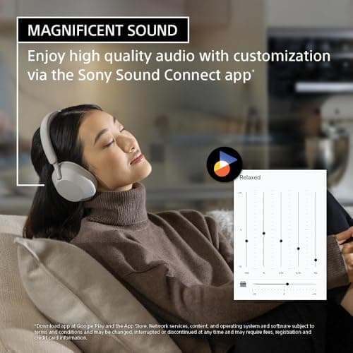 Sony WH-1000XM5 Premium Noise Canceling Headphones, Auto NC Optimizer, 30-Hour Battery, Alexa Voice Control, Black thumbnail 3