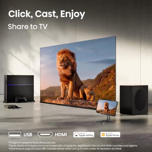 Smart TV Hisense 65" Hi-QLED 4K UHD Roku (Serie E6SR, Modelo 2026) con Dolby Vision y Game Mode Plus