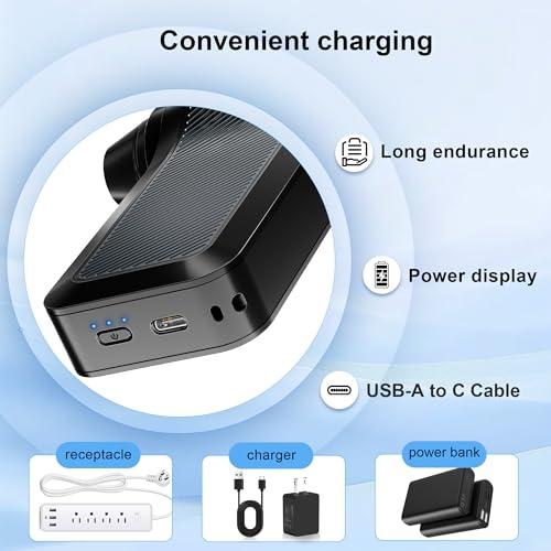 Sopladora Eléctrica SDFM 125,000 RPM para PC y Teclado, Motor Brushless, Recargable