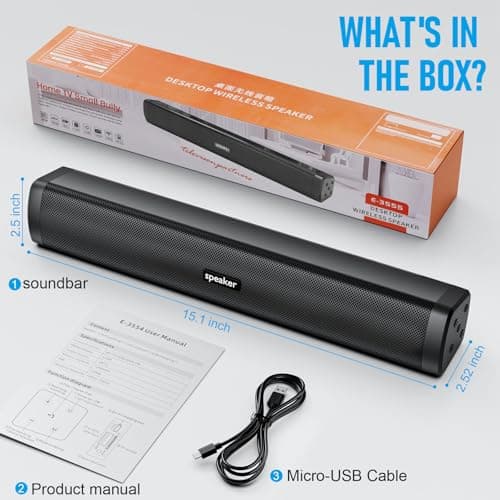 Miniatura de Dnil Bocina Portátil Bluetooth Barra Larga: Sonido Potente para Hogar y Viajes 7