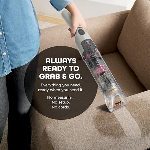 Shark StainForce Cordless Stain, Odor & Urine Remover, 1 Tool, HX095BRN