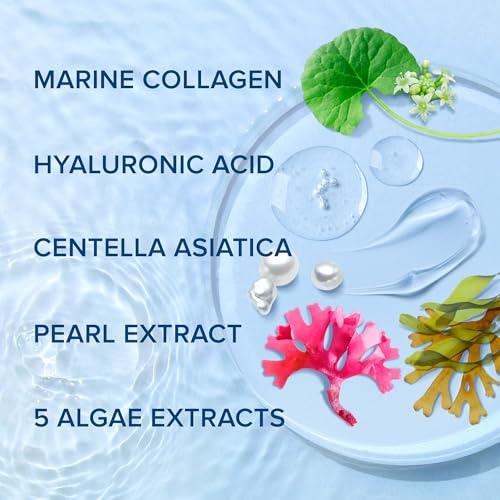 MAREE Collagen Facial Mask with Hyaluronic Acid — Sheet Face Mask Skincare — Centella Asiatica, Green & Red Algae Extract — Hydrating Facemask For Women Skin Care — Mascarillas Par thumbnail 4