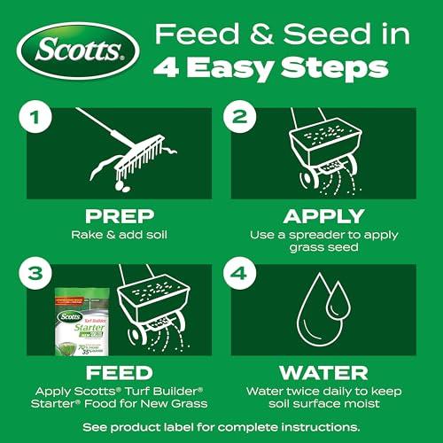 Scotts Turf Builder Starter Fertilizer for New Grass, Use When Planting Seed, 5,000 sq. ft., 15 lbs. thumbnail 7