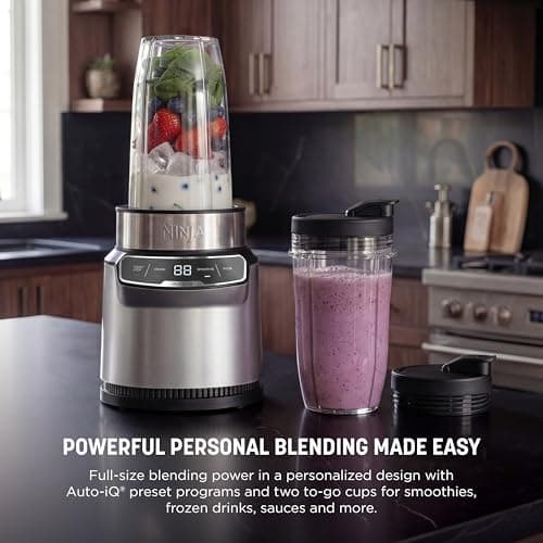 Ninja Nutri-Blender Pro with Auto iQ, 1100PW, (2) 24oz Cups, BN401