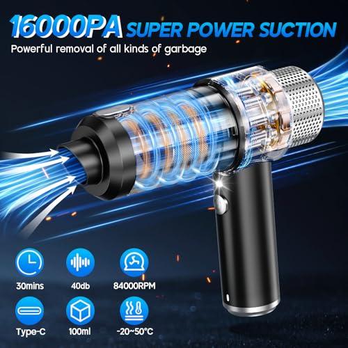 Miniatura de Aspiradora de Auto Portátil JONYJ 2 en 1 (Aspiradora y Soplador) 3