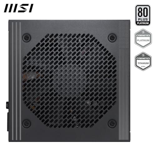 MSI PRO A850PL PCIE5, Fully Modular Gaming 850W Power Supply, 80+ Platinum, Native 12V-2x6 Cables, Server-Grade Capacitor, ATX 3.1 & PCIe 5.1 Ready, Low-Noise, Embossed Jacket Cabl thumbnail 3