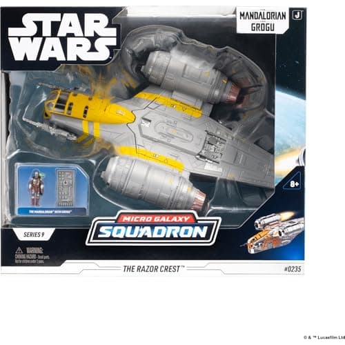 Star Wars™ Micro Galaxy Squadron Razor Crest - 7-inch Vehicle with 1-Inch Micro Figure Accessory thumbnail 3