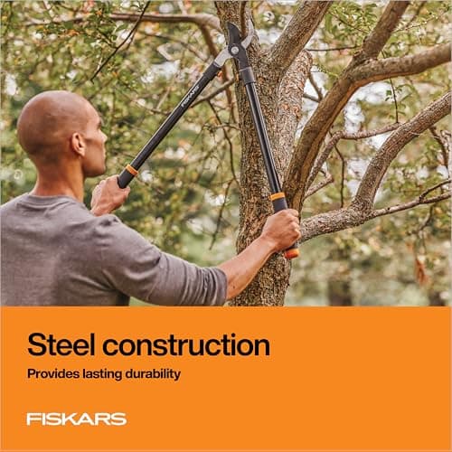 Fiskars 28" Loppers for Tree Trimming, Heavy Duty, Rust-Resistant Sharp Bypass Steel Blade Loppers, Branch Cutter up to 1.5" Diameter Cut Capacity, Shock-Absorbing Handle, Garden T thumbnail 5
